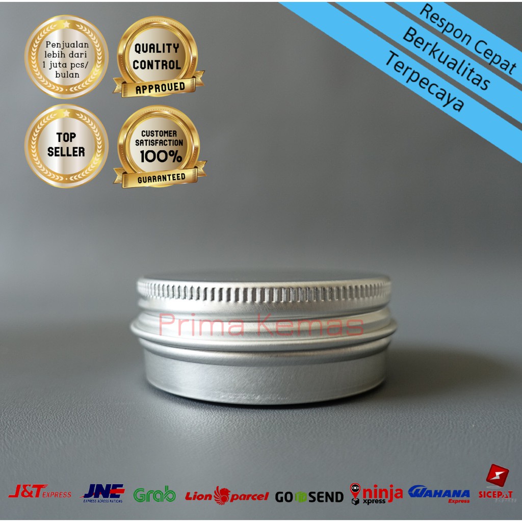 Pot Pomade - pot jar - kemasan kosmetik - pot jar aluminium 30 gr
