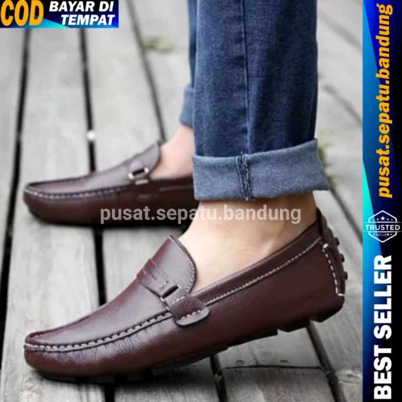 Sepatu Pria Keren Terlaris Kulit Asli Untuk Kerja Kantor Formal dan Casual Santai Lacoste