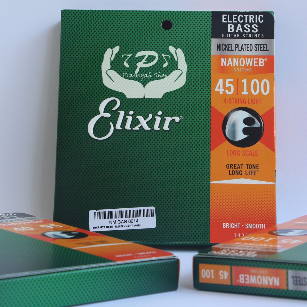 Senar Elixir Bass (4 senar) 0.045 - 0.100 Anti Karat Original