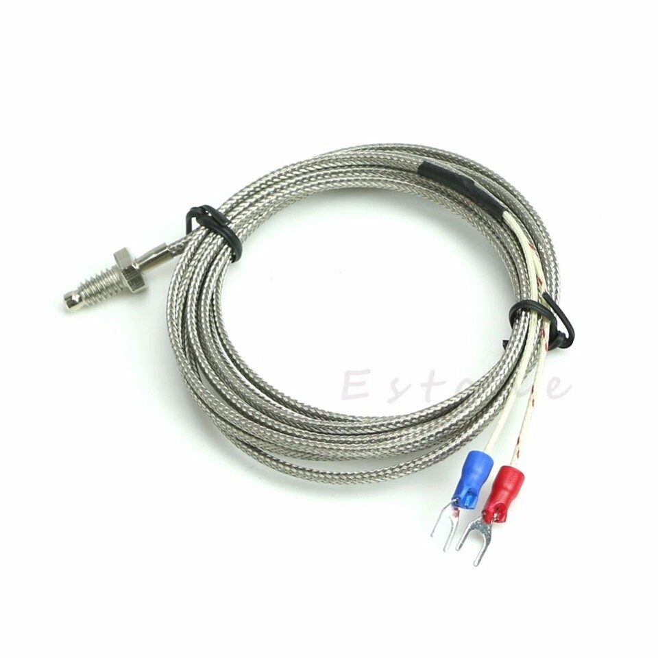 Screw Probe Temperature Sensor Thermocouple K Type 0-400 Deg 2m Cable