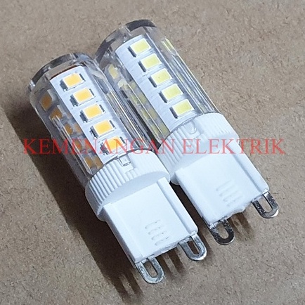 LAMPU HALOGEN KACANG LED G9 5W 220V 5 W 5WATT 5 WATT 220 V 220VOLT 220 VOLT