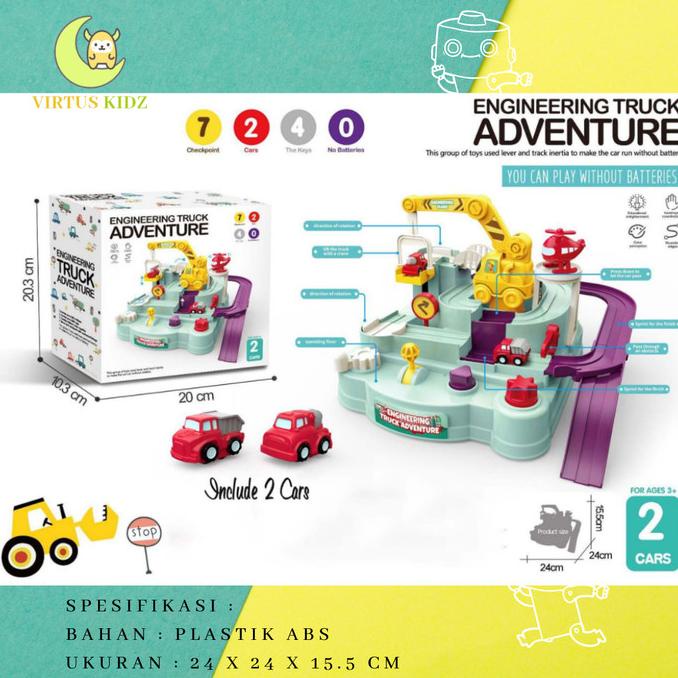 Mainan Train Car Adventure / Engineering Track Adventure / Mainan Truk