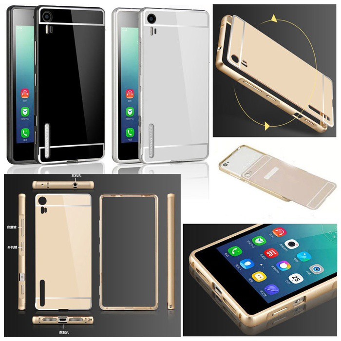 Bumper Lenovo Vibe Shot Z90 Aluminium Metal Bumper + Back Hard Case Pc Aksesoris Smartphone Terbaru