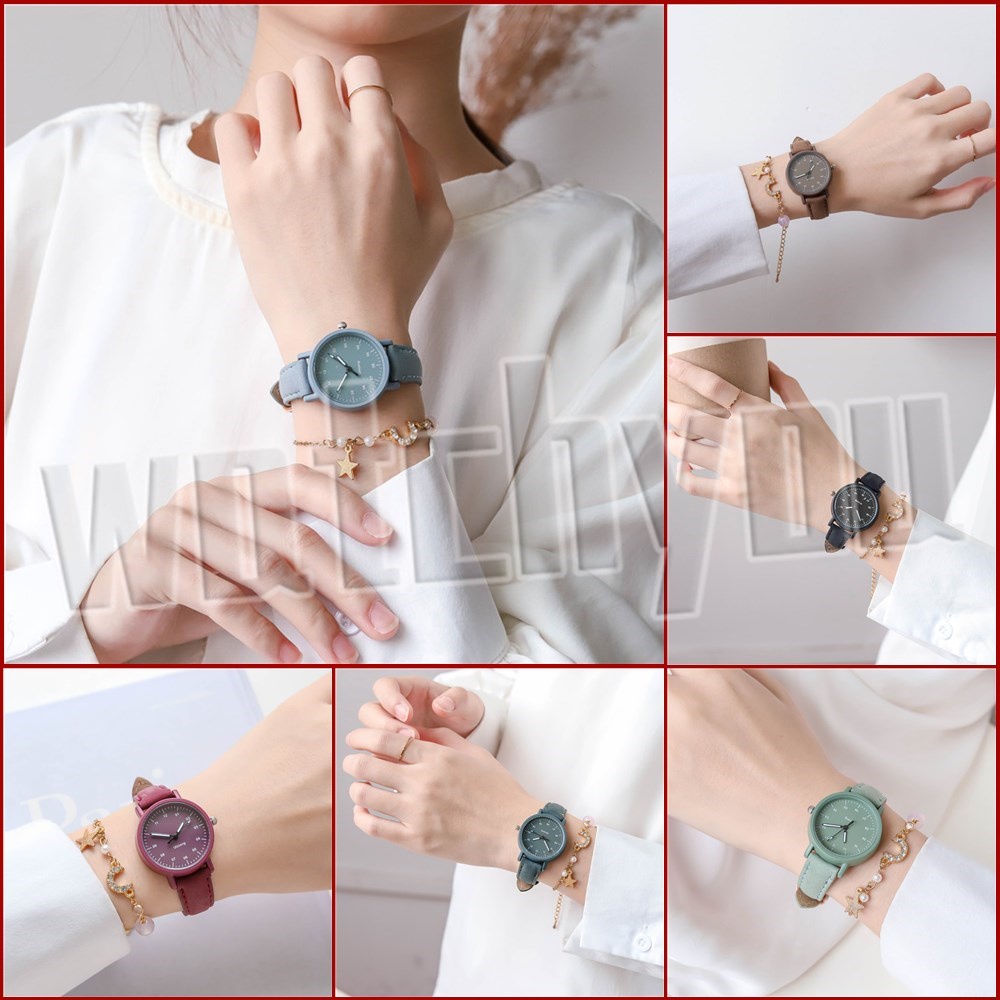 Jam Tangan Wanita Korea Simple A0160  Retro Fashion Watches