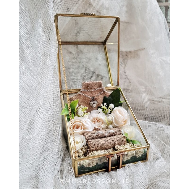 Edelweiss Box / Kotak Mahar Perhiasan / Tempat Perhiasan Mahar Rustic