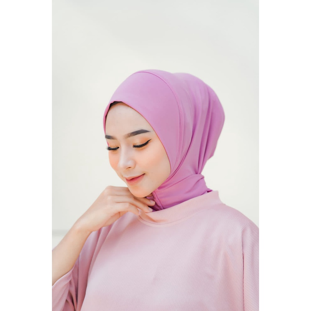 Jilbab WINTER INNER KANCING Bergo Bahan Jersey Super