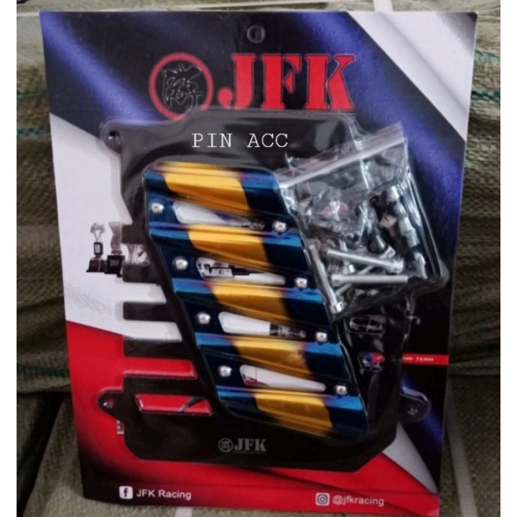 COVER RADIATOR NMAX/AEROX/LEXY/CARBON TWO TONE 100% SESUAI IKLAN BAHAN TEBAL FULL CENSI