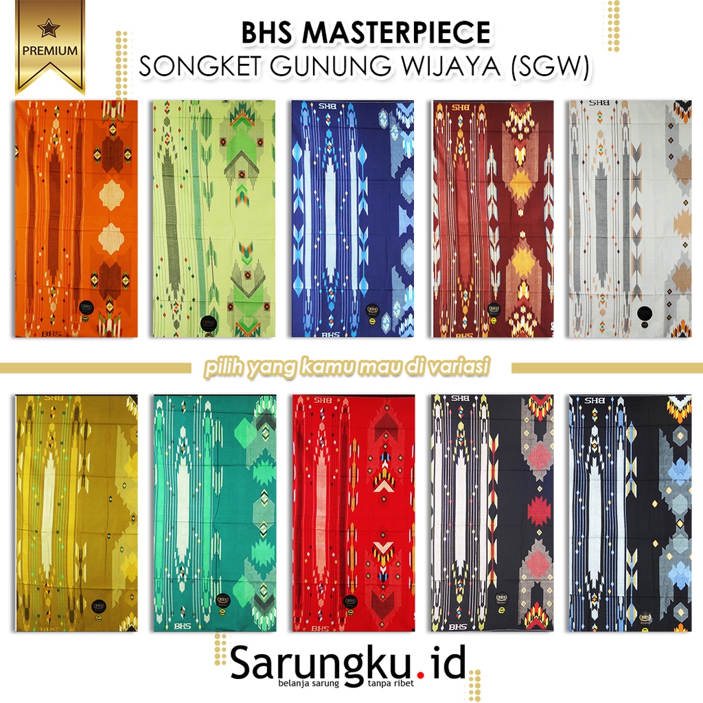 SARUNG BHS MASTERPIECE SONGKET GUNUNG WIJAYA (SGW)