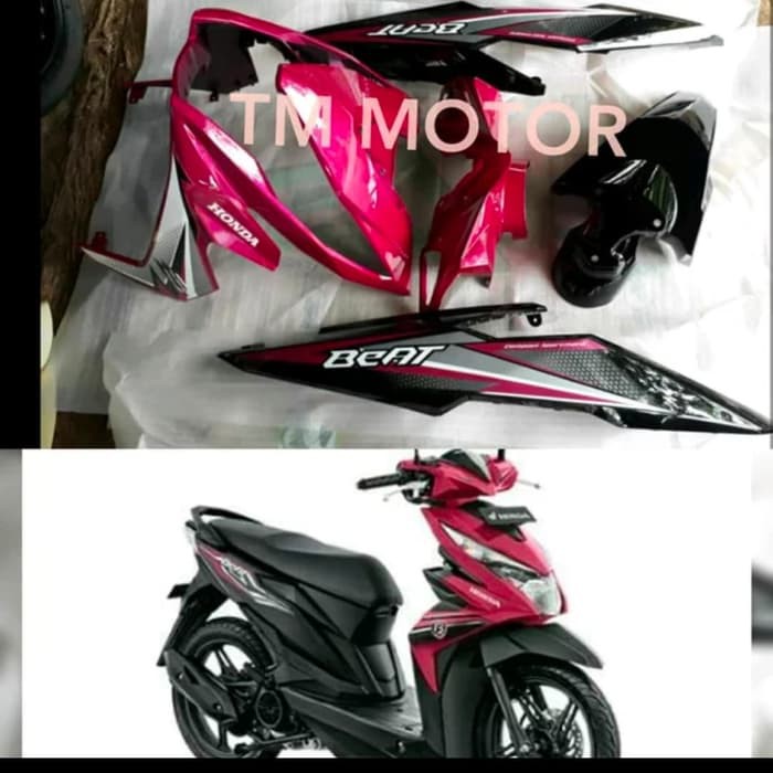 TERBARU  BODY HALUS HONDA BEAT NEW 2019 pink magenta