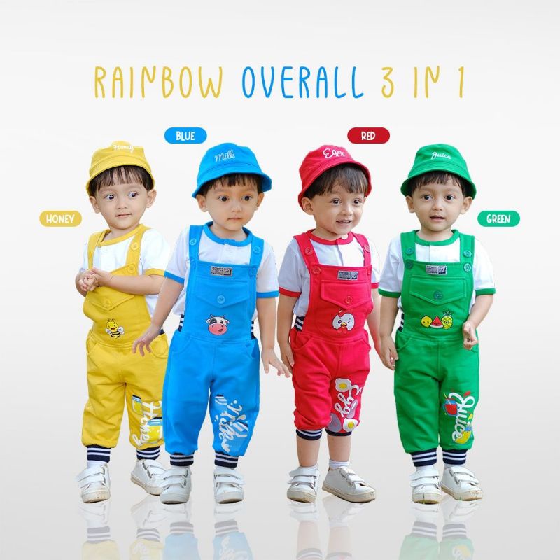 Baju anak laki-laki // RAINBOW OVERALL