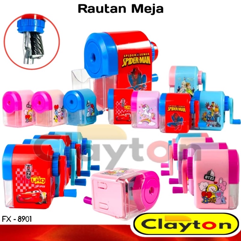 

Rautan Putar Mini / Sharpener / Serutan / Rautan Meja Fancy FX8901