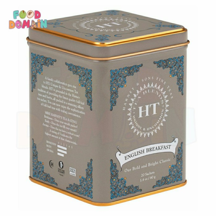 

Harney & Sons Teas English Breakfast HT Tin Classic 20 Sachets 40g