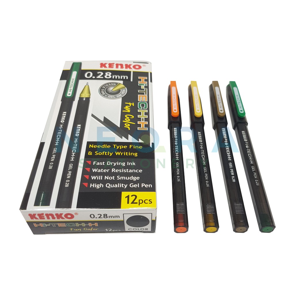 

Kenko Pen Gel Hi-Tech-H Fun Color 0,28 mm (Warna Hitam)