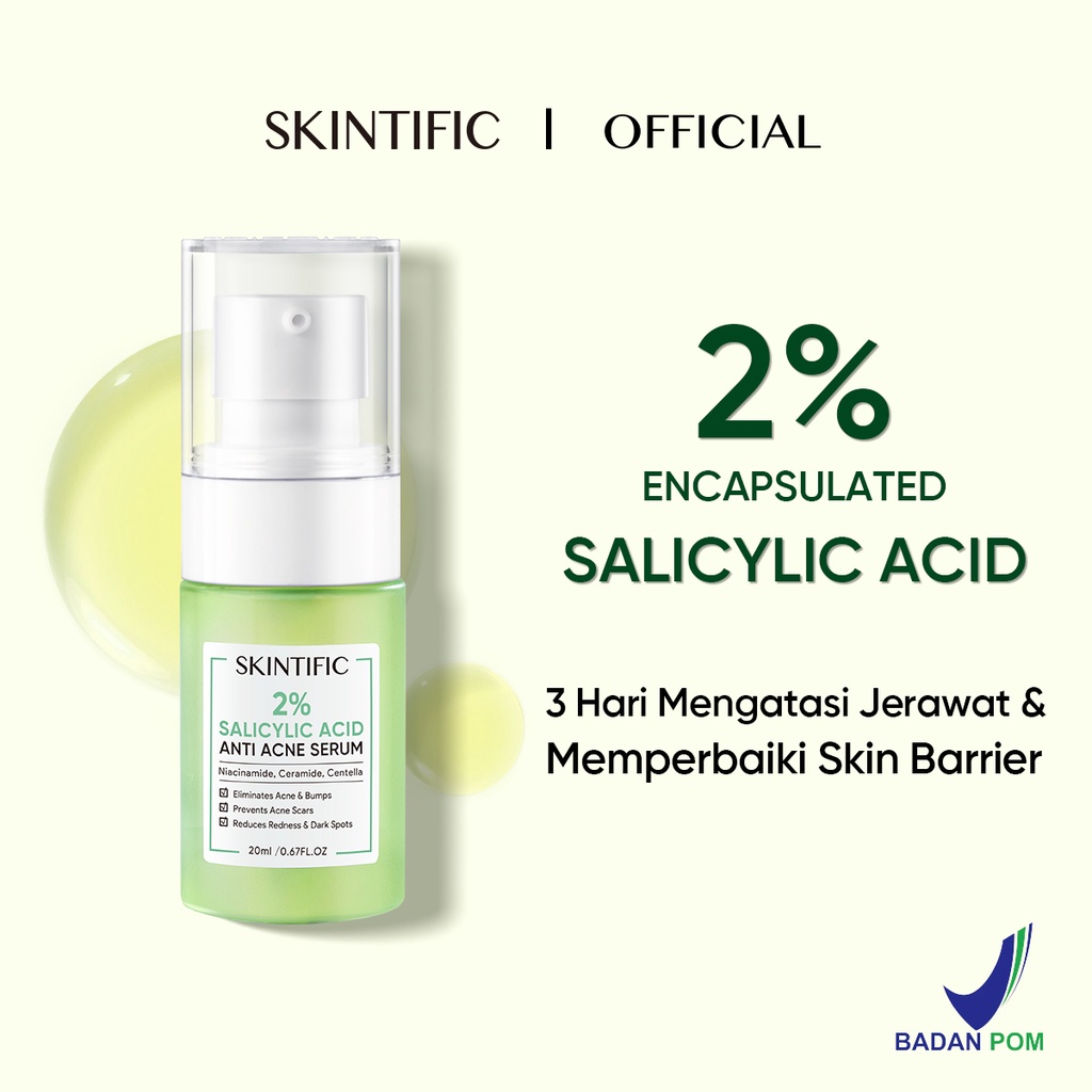 SKINTIFIC 2% ENCAPSULATED SALISILYC ACID ACNE SERUM 20ML