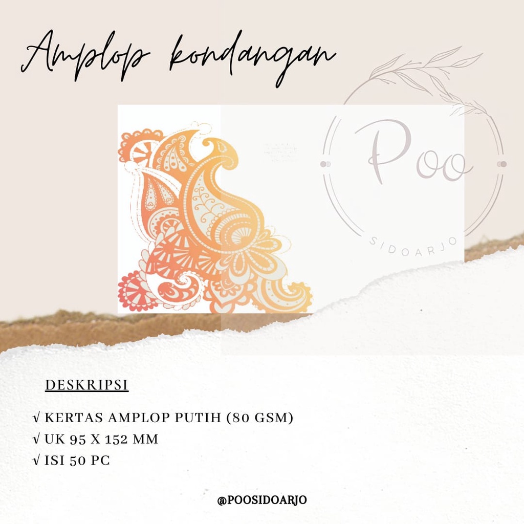 AMPLOP NAMA/AMPLOP UANG AMPLOP PUTIH