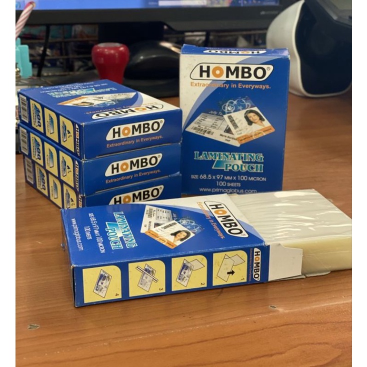 

Hombo Plastik Laminating KTP - 100 Micron (isi 100 lbr)