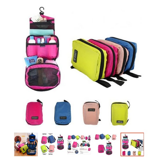 Tempat Penyimpanan Tas Kosmetik Make Up Traveling Organizer Pouch Unik Sabun Mandi Shampo Simpan Bar