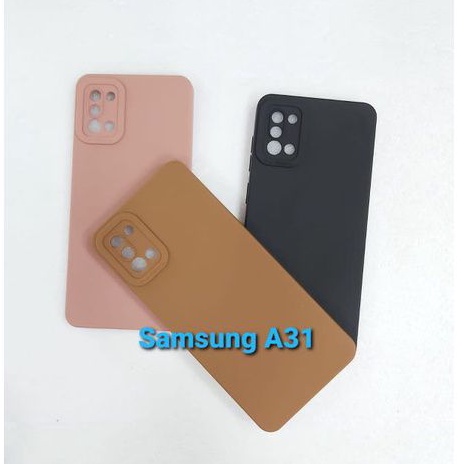 Case Pro Camera Soft Matte With Camera Protector 9D Samsung A22 4G A12 A11 M11 A31