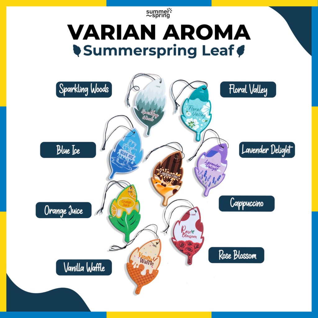 Summer Spring - Leaf - Pengharum Pewangi Parfum Ruangan Mobil Toilet Ruang Tamu Dapur Lemari Pakaian Kamar Mandi Tidur Closet Wc - 20gr