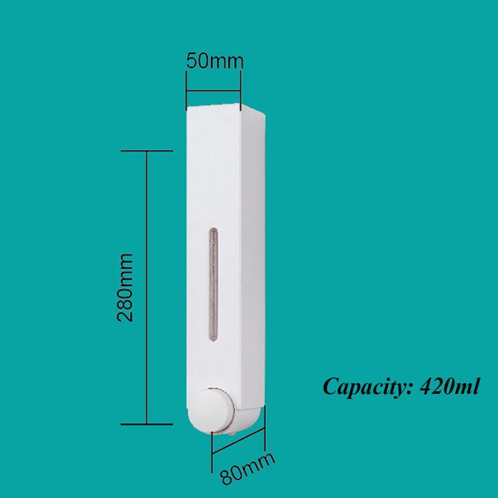 Populer1 /2 Pcs Dispenser Sabun ABS Tekanan Manual Perlengkapan Kamar Mandi Pembersih Rumah Tangga Wadah Cairan