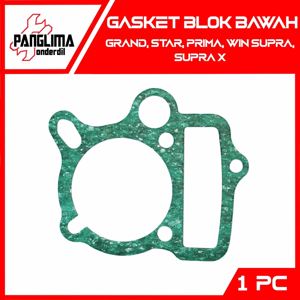 Gasket Block Bawah Grand &amp; Star &amp; Prima &amp; Win &amp; Supra Lama- Supra X Paking-Packing Blok Seher Cylinder-Silinder