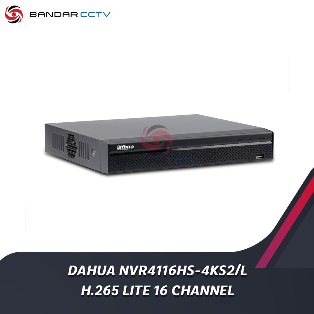 Dahua NVR4116HS 4KS2 L H265 Lite 16 Channel