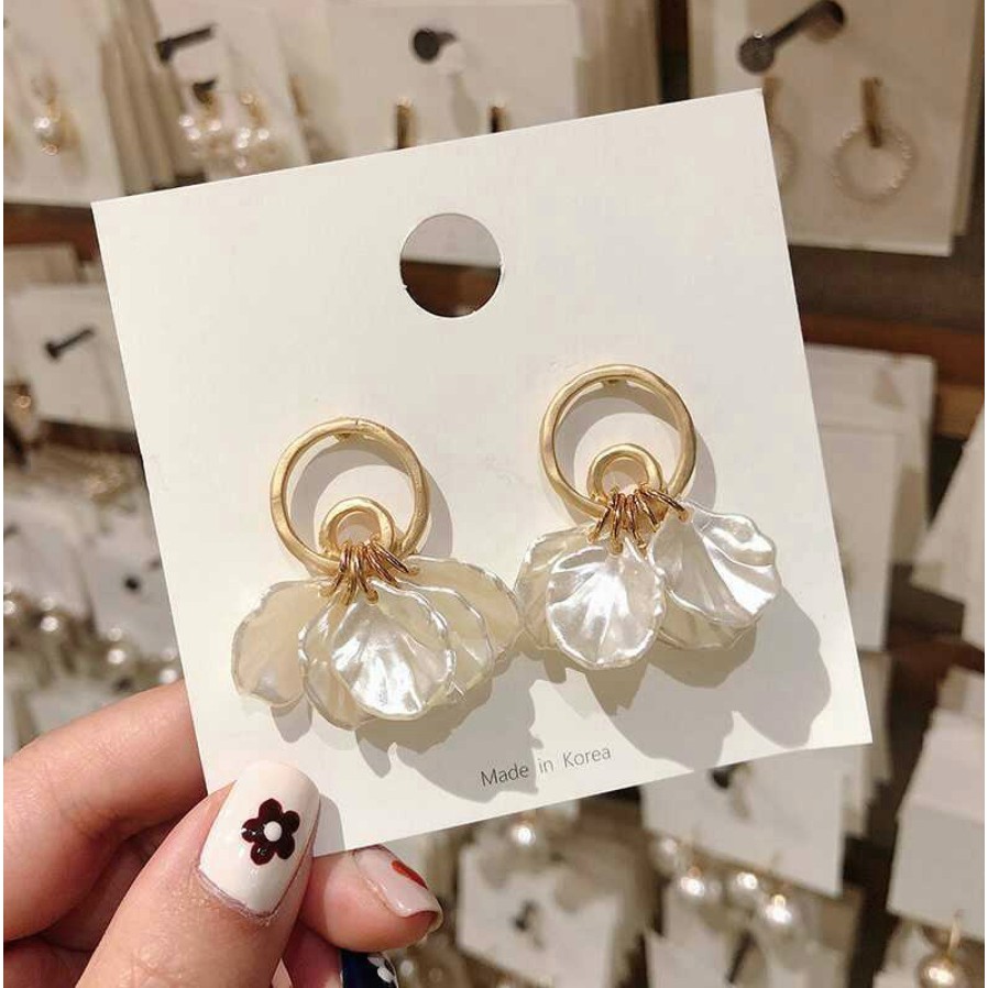 Anting Wanita Korea Bunga-bunga/ Korean Flowers Shape Earrings-5