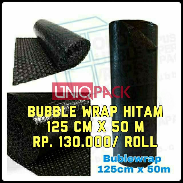 Bubble Wrap Hitam 125cm x 50m Roll | Shopee Indonesia