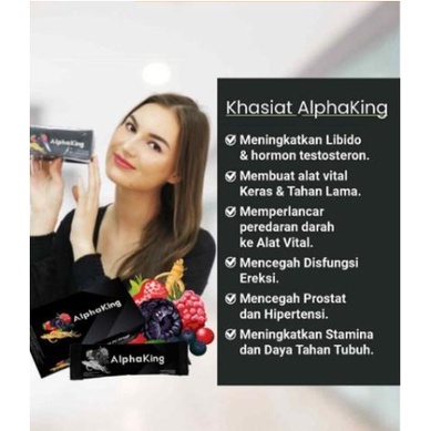 Herbal Pria Vitalitas Lemah Syahwat EDI Impotensi AlphaKing Alpha King 100% Asli Aman Tahan lama