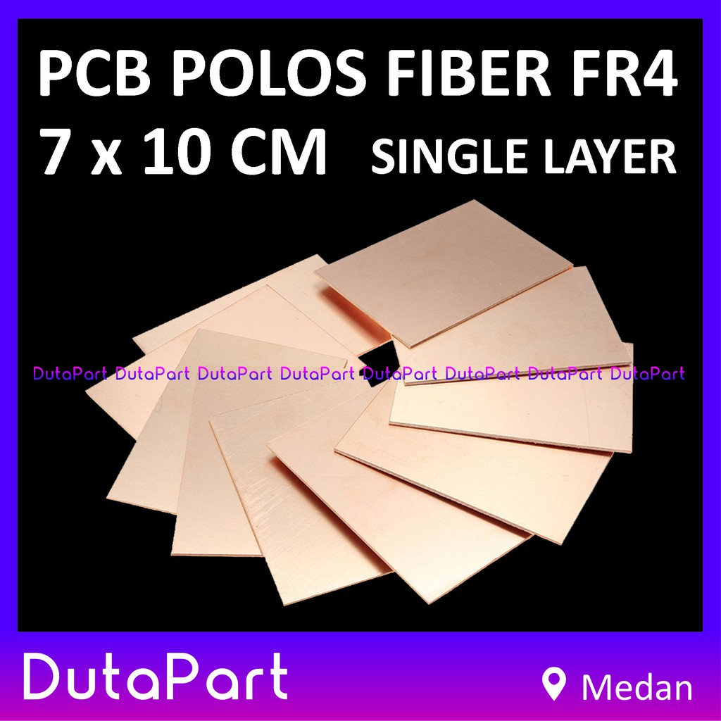 7x10 cm PCB Polos Fiber FR4 Satu Sisi Single Layer 7*10 Kualitas Bagus