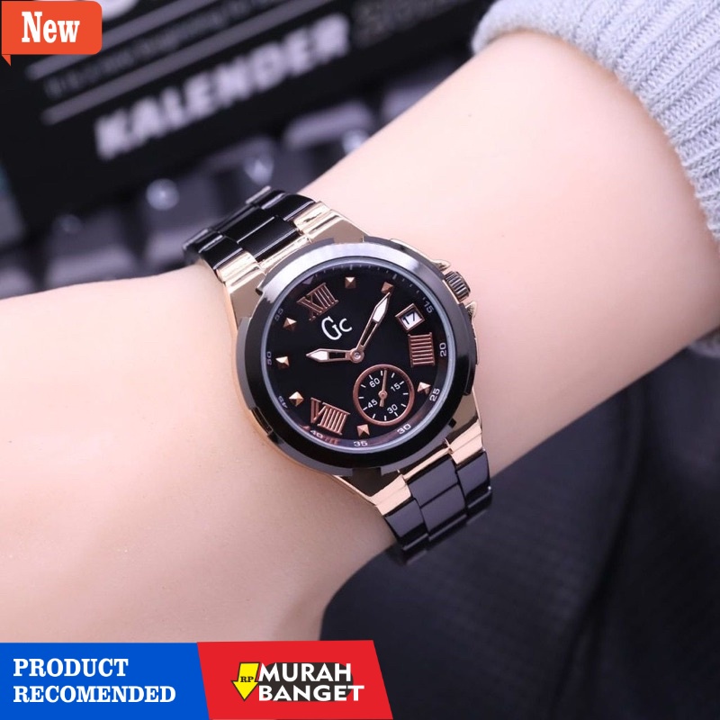 Jam analog wanita terbaik- COD JAM TANGAN GUESS COLLECTION WANITA GC HC5122 JAM TANGAN ANTI AIR ANGK