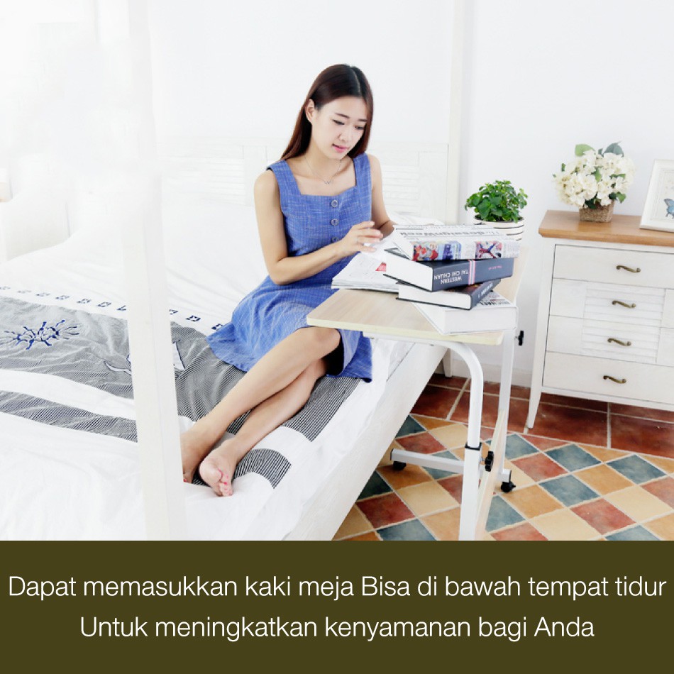 DISKON BEST SELLER!! Meja Laptop Roda Serbaguna Belajar Dll Tinggi Bisa Di Atur Multifungsi Termurah