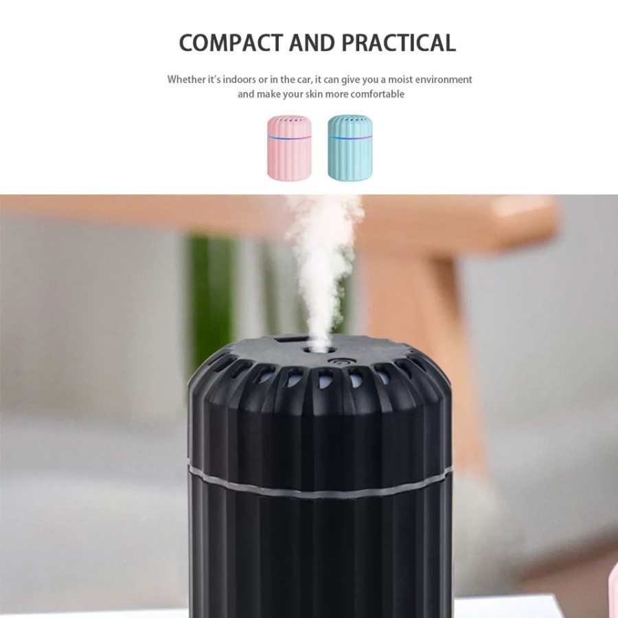 Aroma Theraphy Diffuser Usb Mini 200ml A8 / Pelembab Udara LED Light / Air Humidifier