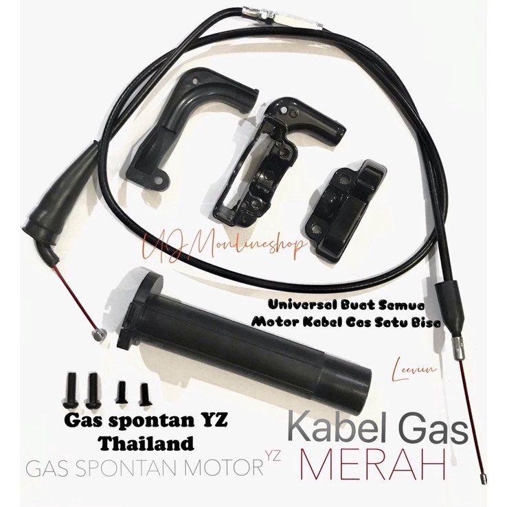 Gas Spontan YZ Gaspontan Thailand Kawat Merah Universal Buat Semua Motor Kabel Gas Satu Bisa