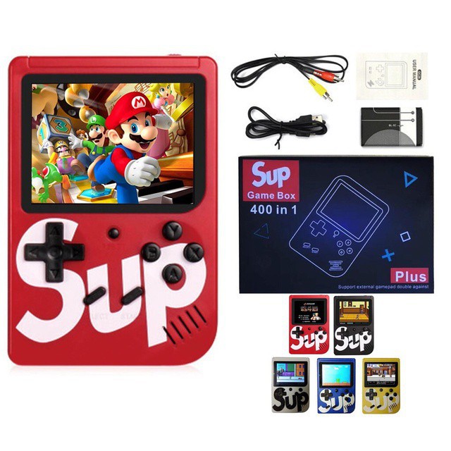 Gameboy Retro Mini 400 in 1 SUP Plus Game Box Portable Digital Pocket + Stik