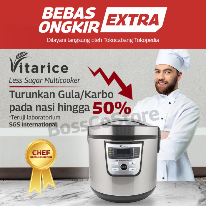 (COD) VITARICE Rice Cooker sehat low carbo / alat memasak nasi rendah gula TP
