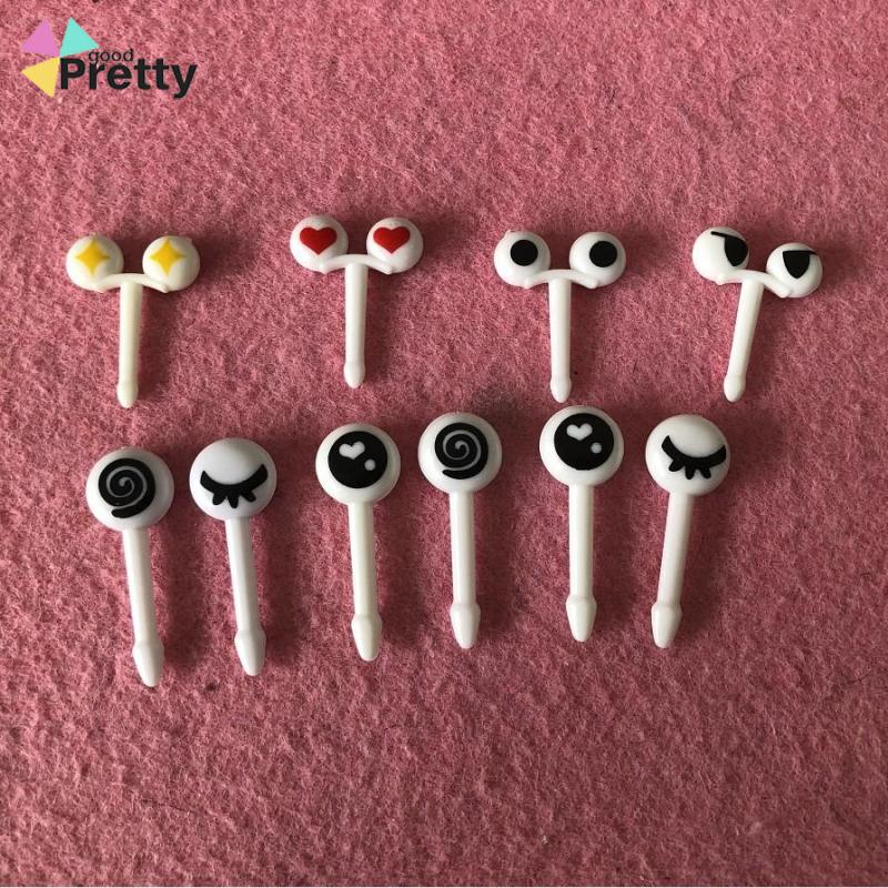 10 pcs Hewan Buah Garpu Mini Kartun Anak Snack Kue Makanan Penutup Makanan Buah Pick Tusuk Gigi - PD