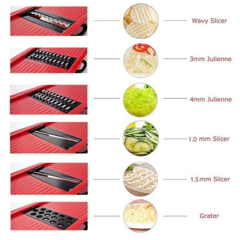 Mandoline Slicer 7 in 1 / Vegetables Slicer 7 in 1