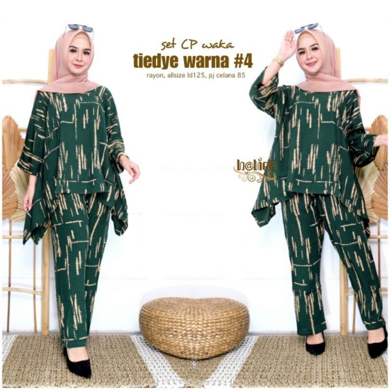 Set TieDye#4 &quot;One Set Jumbo Wanita Kasual Elegan