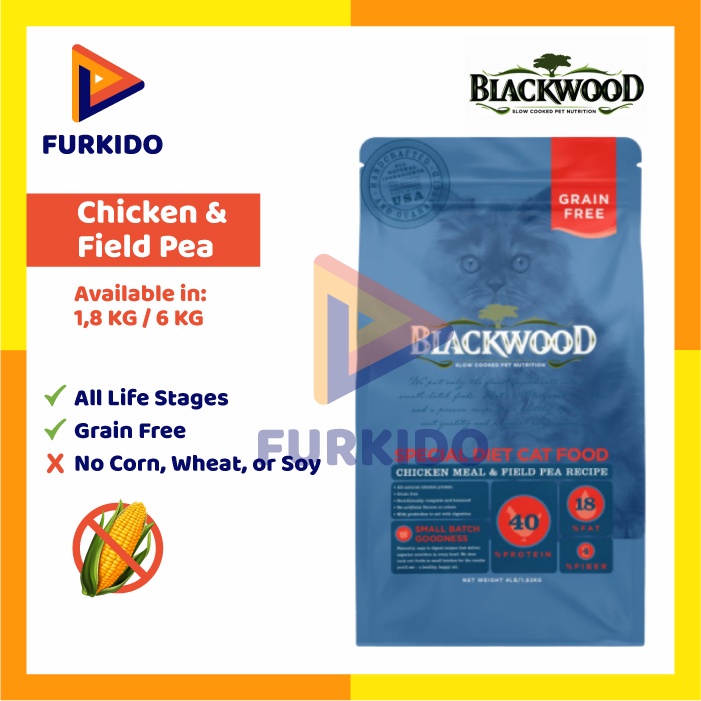 Blackwood Cat Food Kitten To Adult Grain Free Chicken 1,8 KG