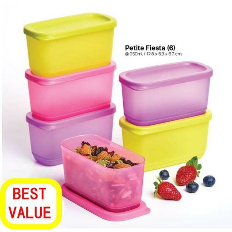 Petite Fiesta Tupperware (1), wadah cantik dan mungil kedap udara