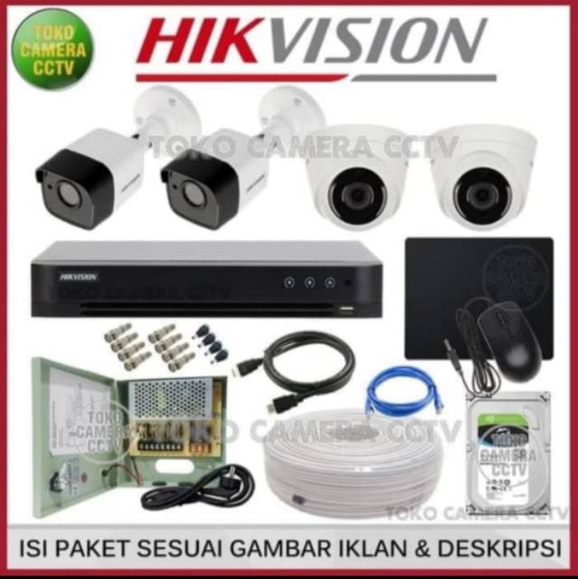 PAKET CCTV HIKVISION 5MP 4 CHANNEL HDD 1TB