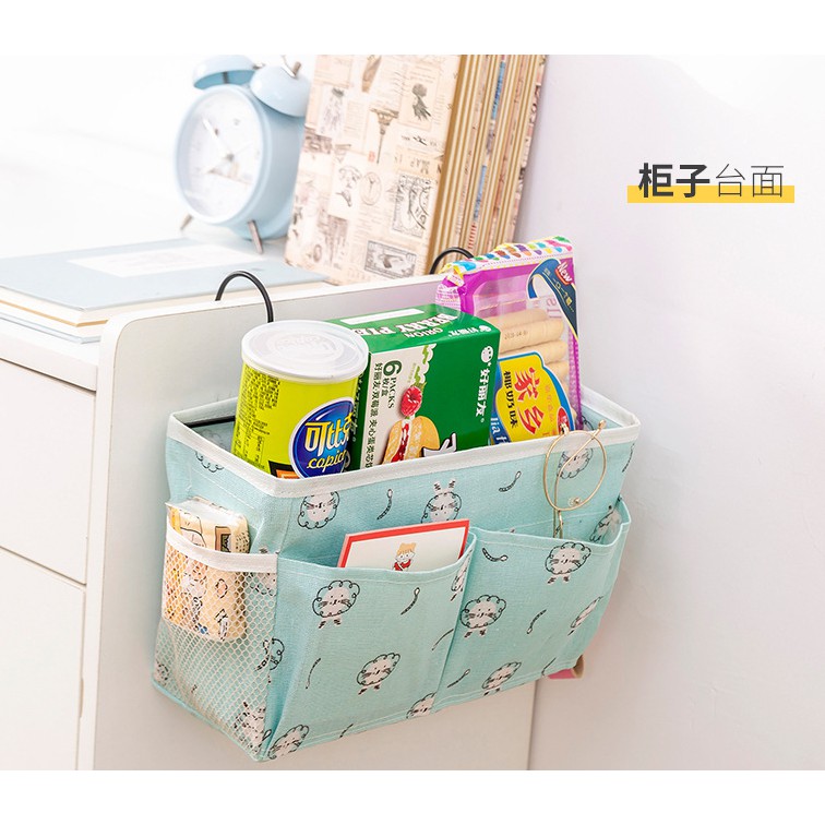 Retaily HL0226 Tas Penyimpanan Gantung Organizer Bedside Storage Serbaguna Tas Gantung