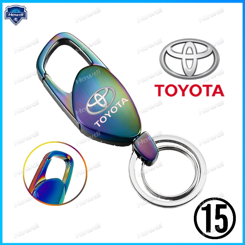 Set Gantungan Kunci Kreatif Bahan Metal Dengan logo Toyota