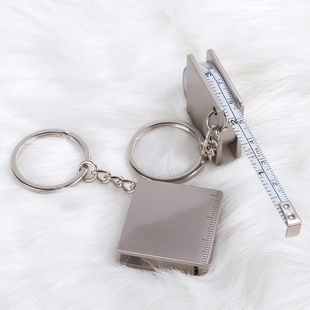 Populer Tape Measures Keyring Gantungan Kunci Alat Ukur Stainless Steel