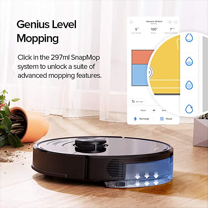 Roborock S6 MaxV Robot Vacuum Cleaner AI LiDAR 2500pa - S6 Max V