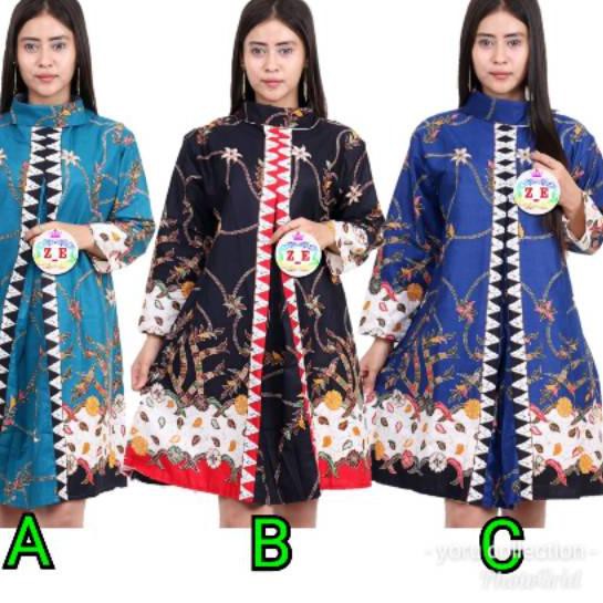 Baju batik wanita keren 021 RISNA BATIK HRB026 kenongo dress wanita keren PARANG SENO MANG