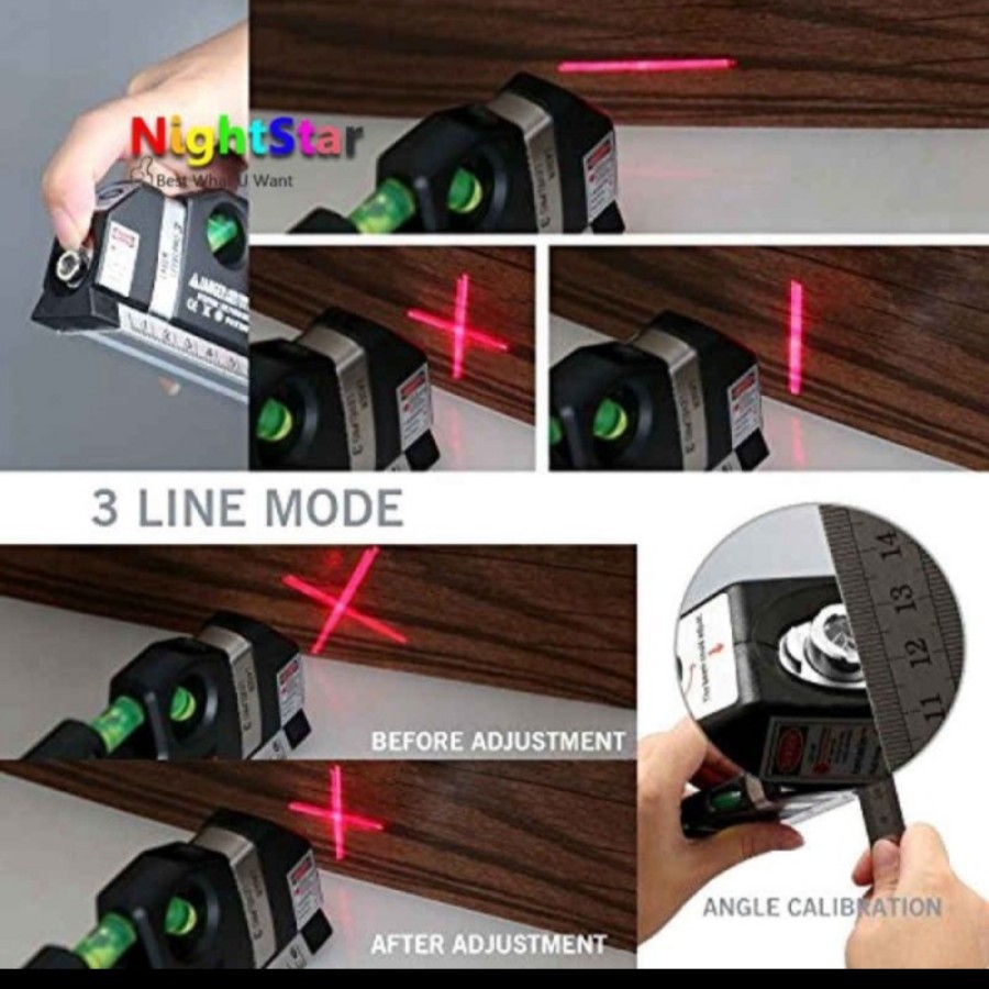 Waterpass laser digital level measure tape aligner ruler pro alat ukur