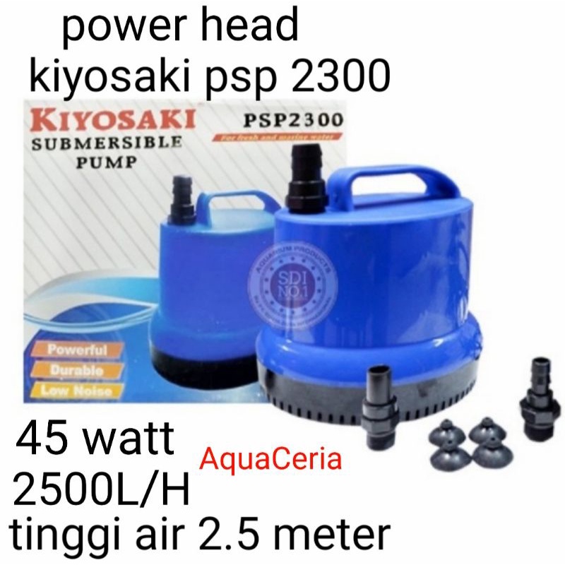 kiyosaki PSP2300 psp 2300 power head pompa celup kolam ikan hias