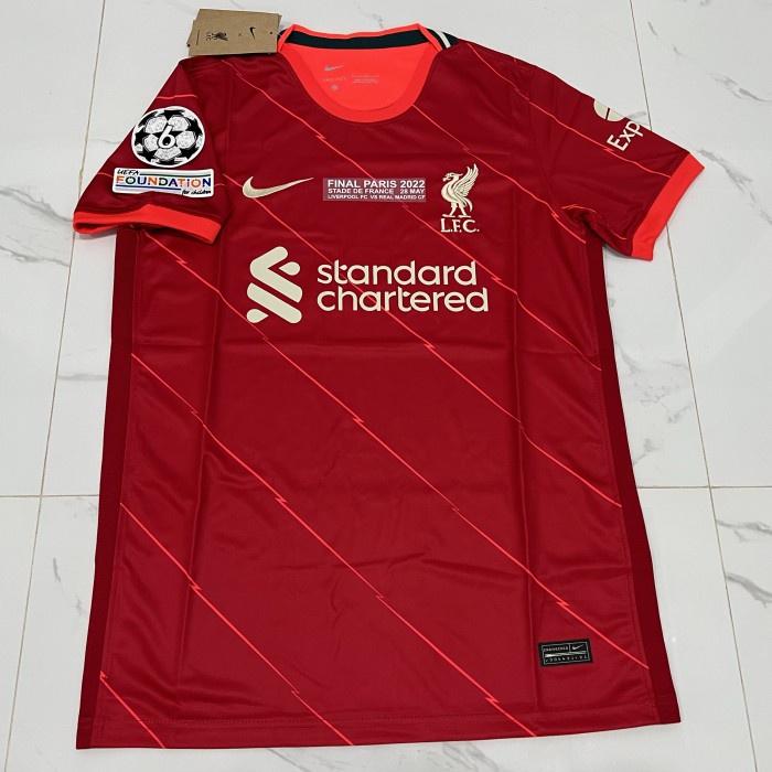 BAJU BOLA JERSEY LIVERPOOL HOME 2021 2022 MDT FINAL PARIS 2022 UCL